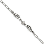 Polished Wing Stainless Steel Bracelet 46.1mm