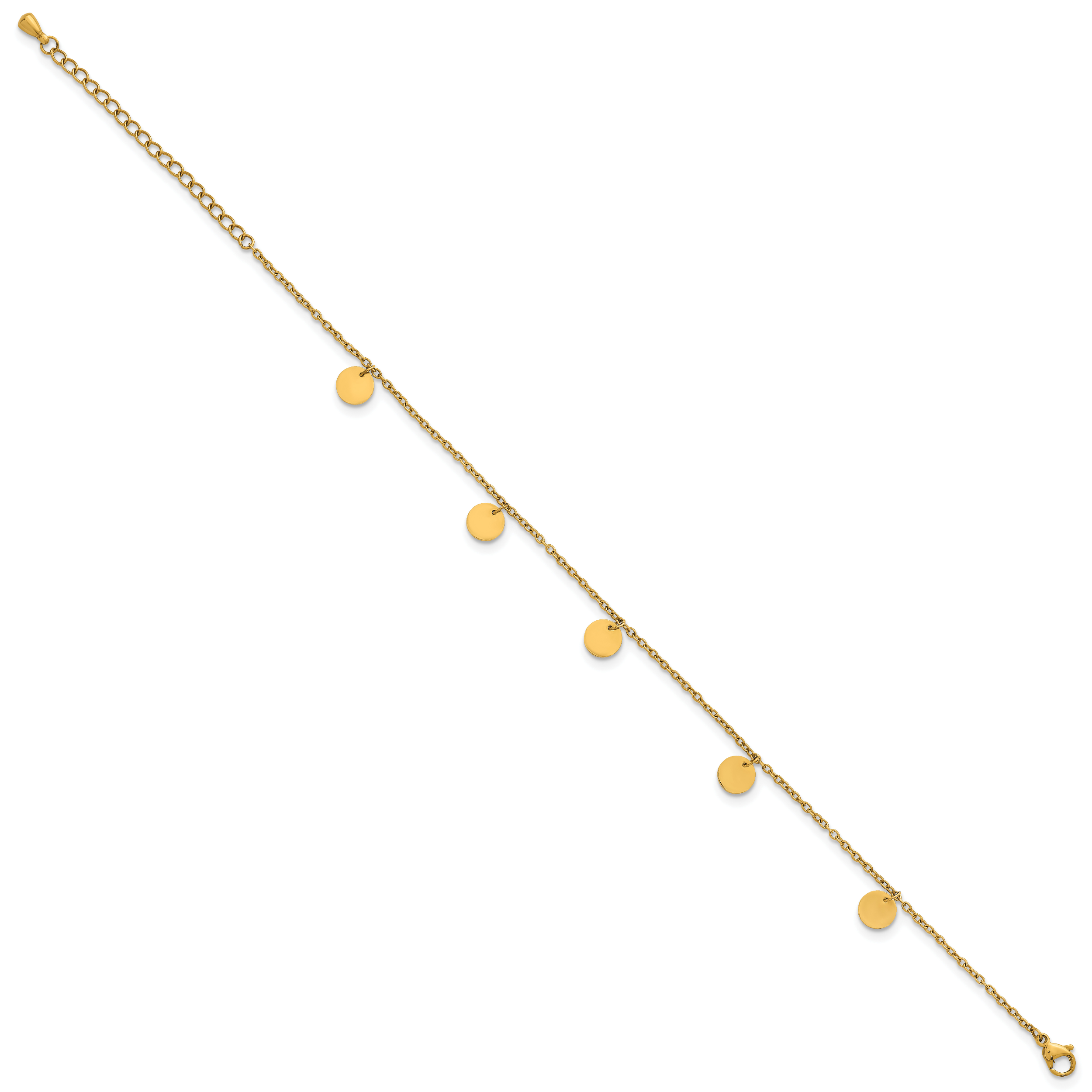 Polished Gold-Tone Stainless Steel Bracelet 6.85mm Secondary image