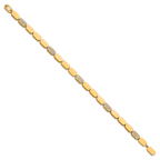 Gold-Tone Polished Cubic Zirconia Stainless Steel Bracelet 4.5mm
