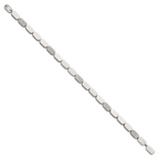 Polished Cubic Zirconia Stainless Steel Bracelet 4.5mm