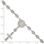 Polished Cross Stainless Steel Bracelet 4.35mm