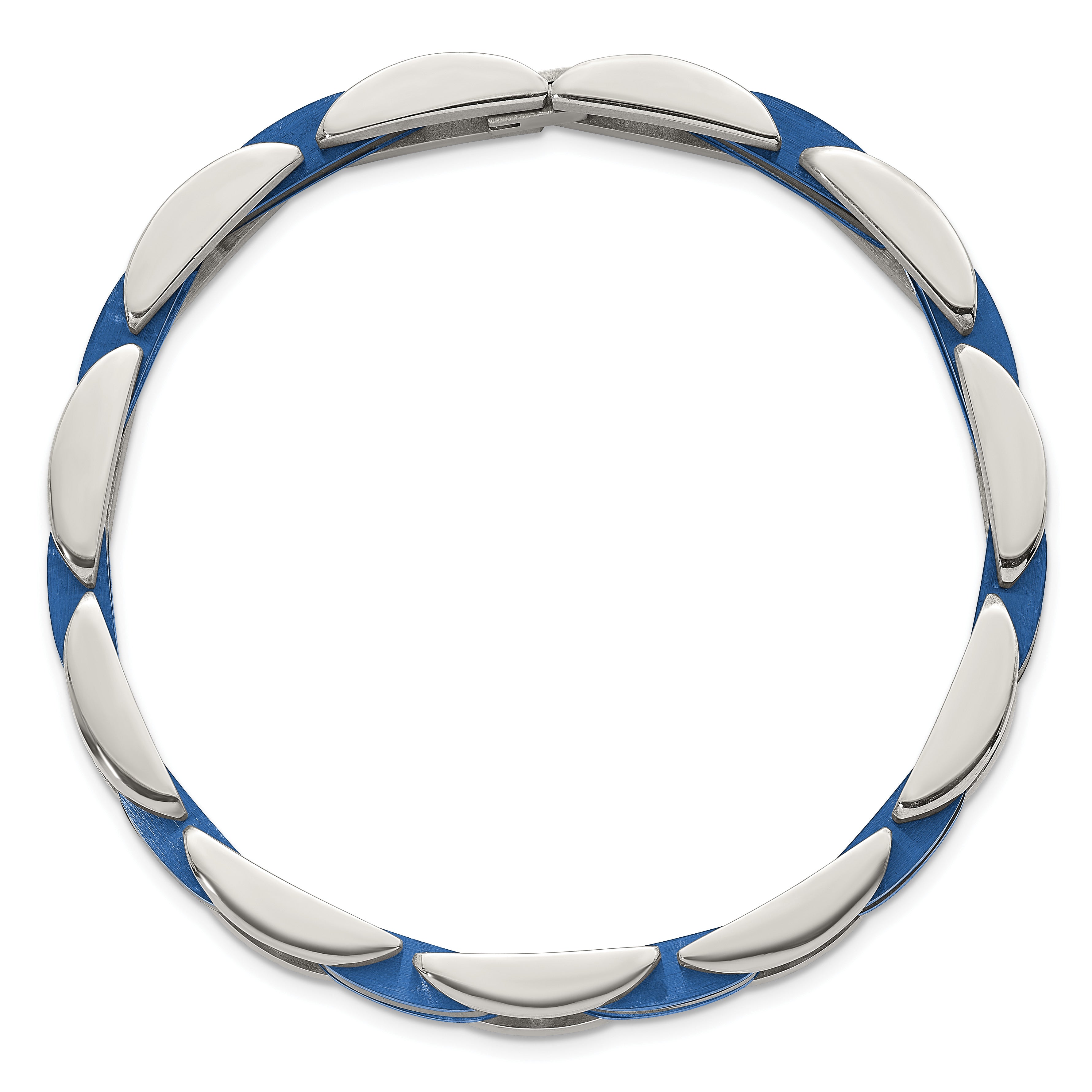 Polished Black Stainless Steel Bracelet 11mm