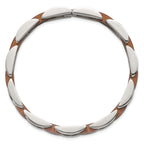 Polished Black Stainless Steel Bracelet 11mm 8.5in