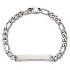 Polished Franco Stainless Steel ID Bracelet 7mm