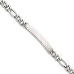 Polished Franco Stainless Steel ID Bracelet 7mm