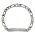 Antiqued Franco Stainless Steel ID Bracelet 7mm