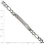 Antiqued Franco Stainless Steel ID Bracelet 7mm