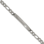 Antiqued Franco Stainless Steel ID Bracelet 7mm