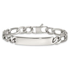 Polished Franco Stainless Steel ID Bracelet 9mm
