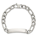 Polished Franco Stainless Steel ID Bracelet 9mm