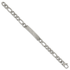 Antiqued Franco Stainless Steel ID Bracelet 9mm