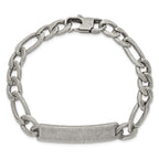 Antiqued Franco Stainless Steel ID Bracelet 9mm