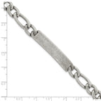 Antiqued Franco Stainless Steel ID Bracelet 9mm