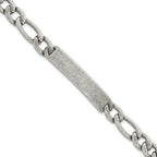 Antiqued Franco Stainless Steel ID Bracelet 9mm