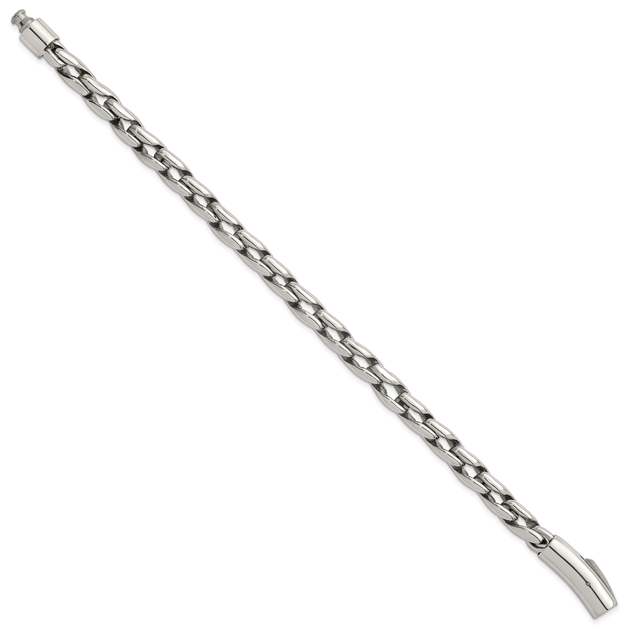 Polished Stainless Steel Bracelet 9mm Secondary image