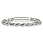Polished Stainless Steel Bracelet 9mm