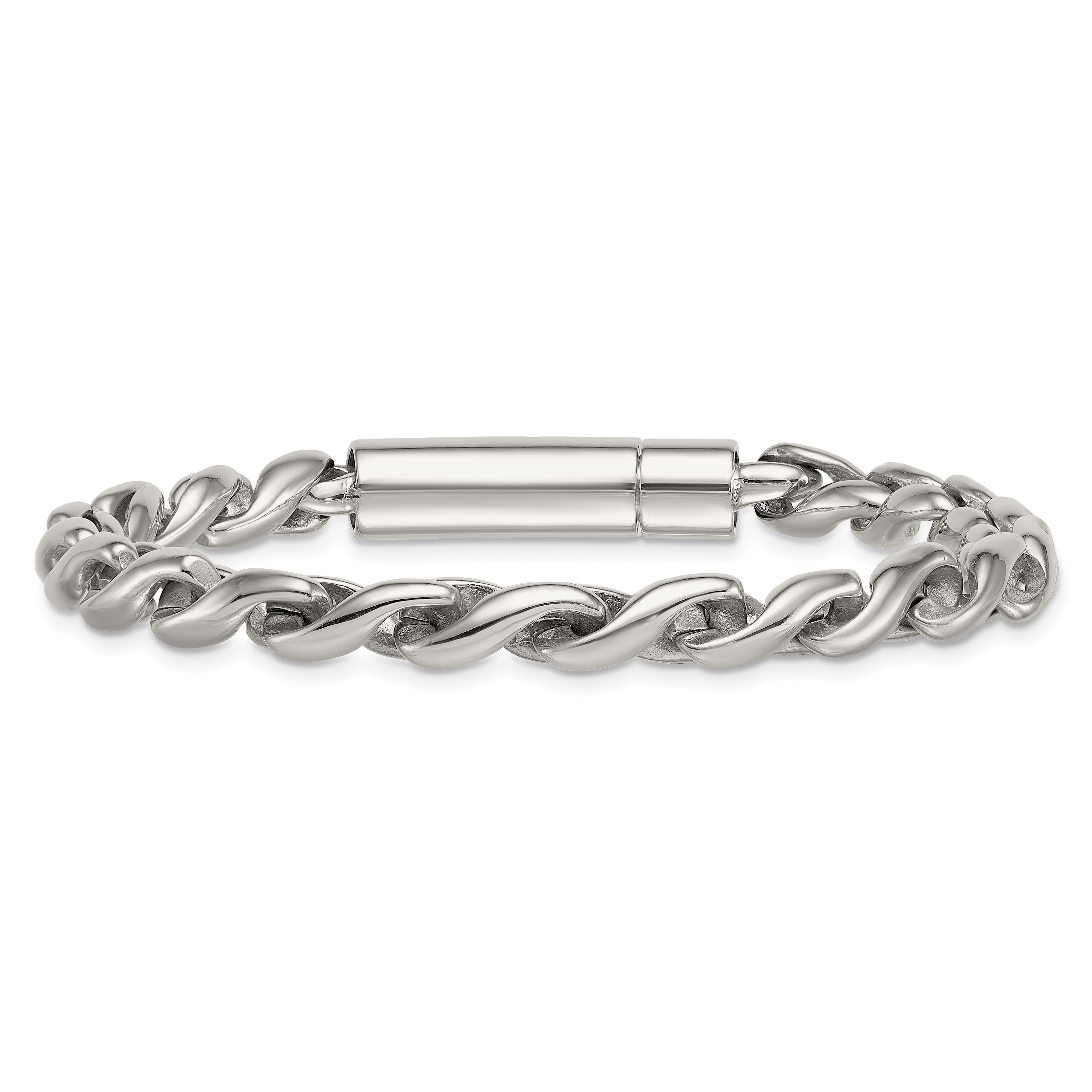 Polished Stainless Steel Bracelet 9mm