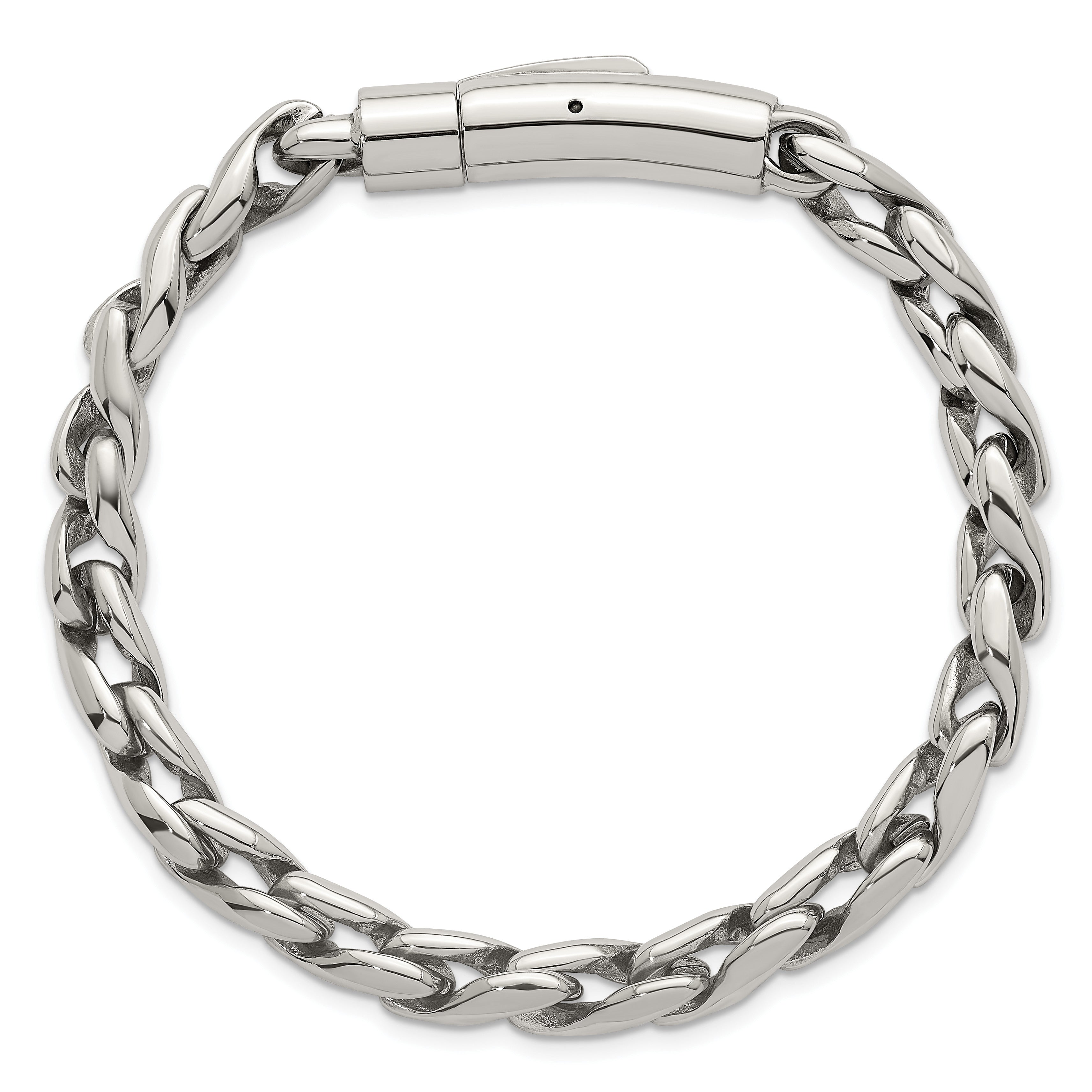 Polished Stainless Steel Bracelet 9mm