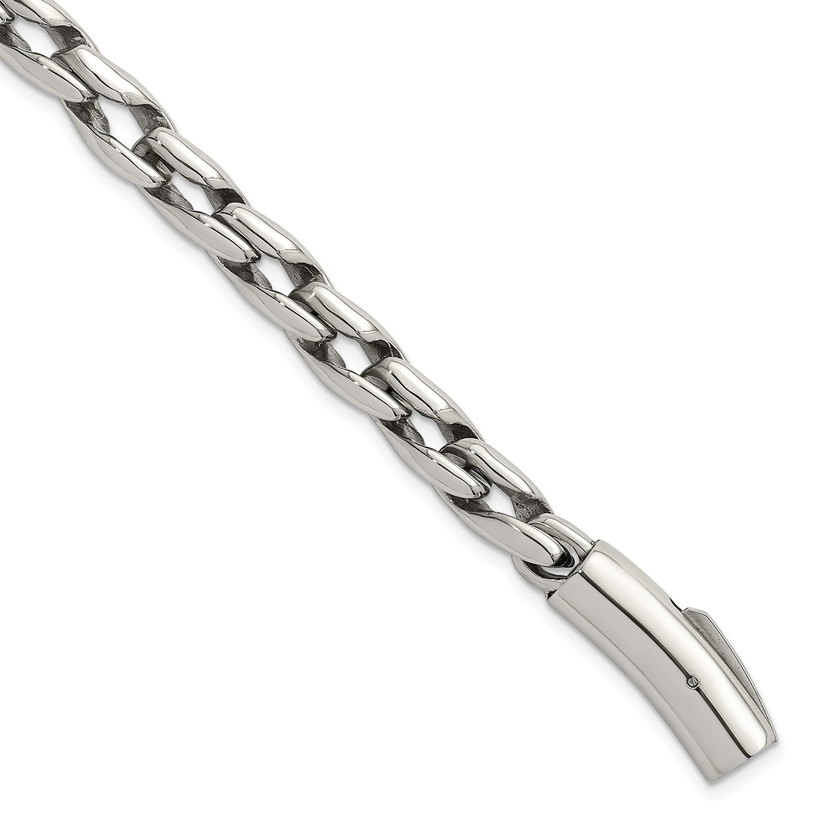 Polished Stainless Steel Bracelet 9mm