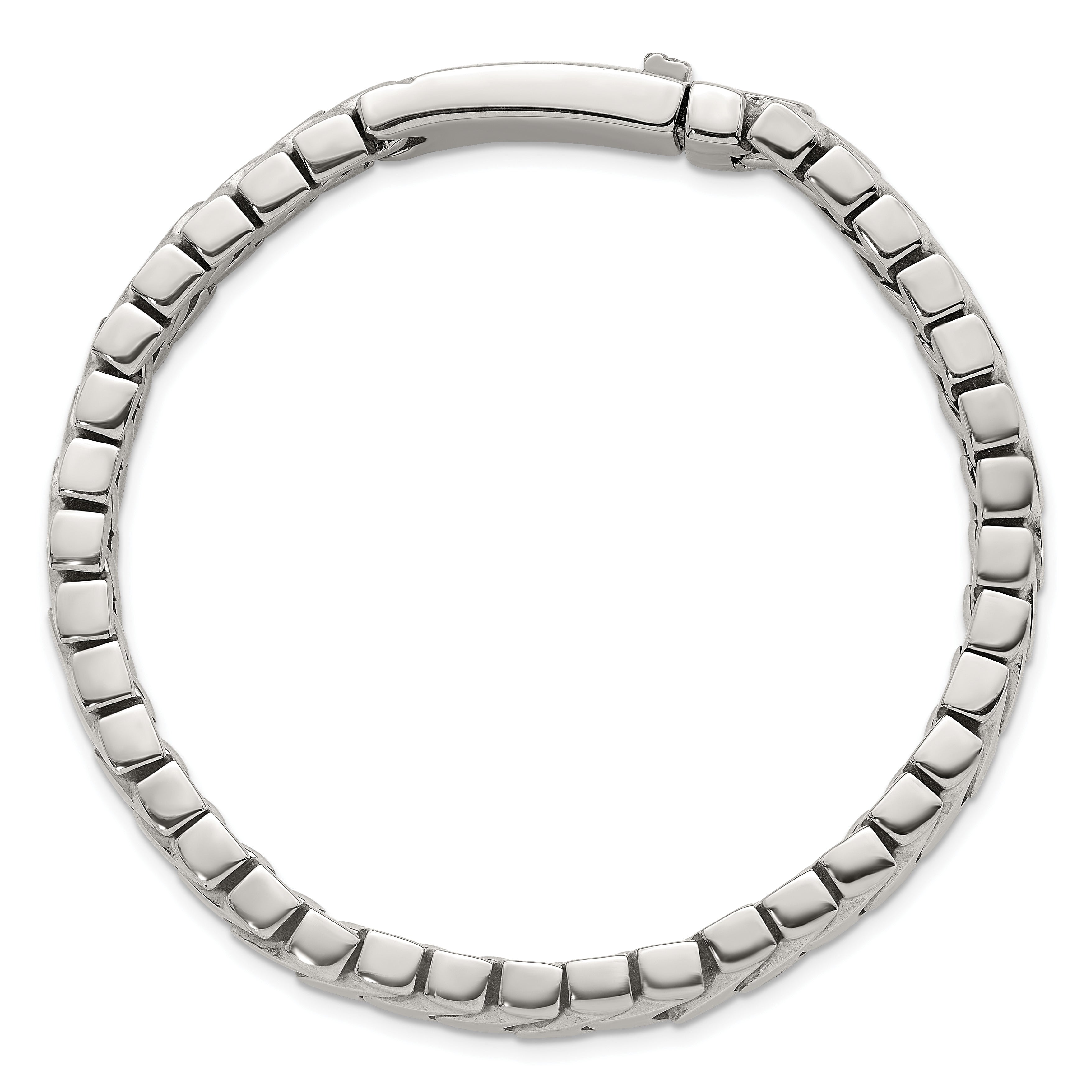 Polished Stainless Steel Bracelet 12mm