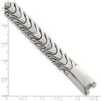 Polished Stainless Steel Bracelet 12mm
