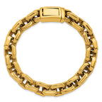 Polished Gold-Tone Stainless Steel Bracelet 11.5mm