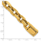 Polished Gold-Tone Stainless Steel Bracelet 11.5mm