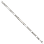 Polished Stainless Steel ID Bracelet 5.85mm