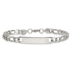 Polished Stainless Steel ID Bracelet 5.85mm