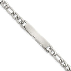 Polished Stainless Steel ID Bracelet 5.85mm