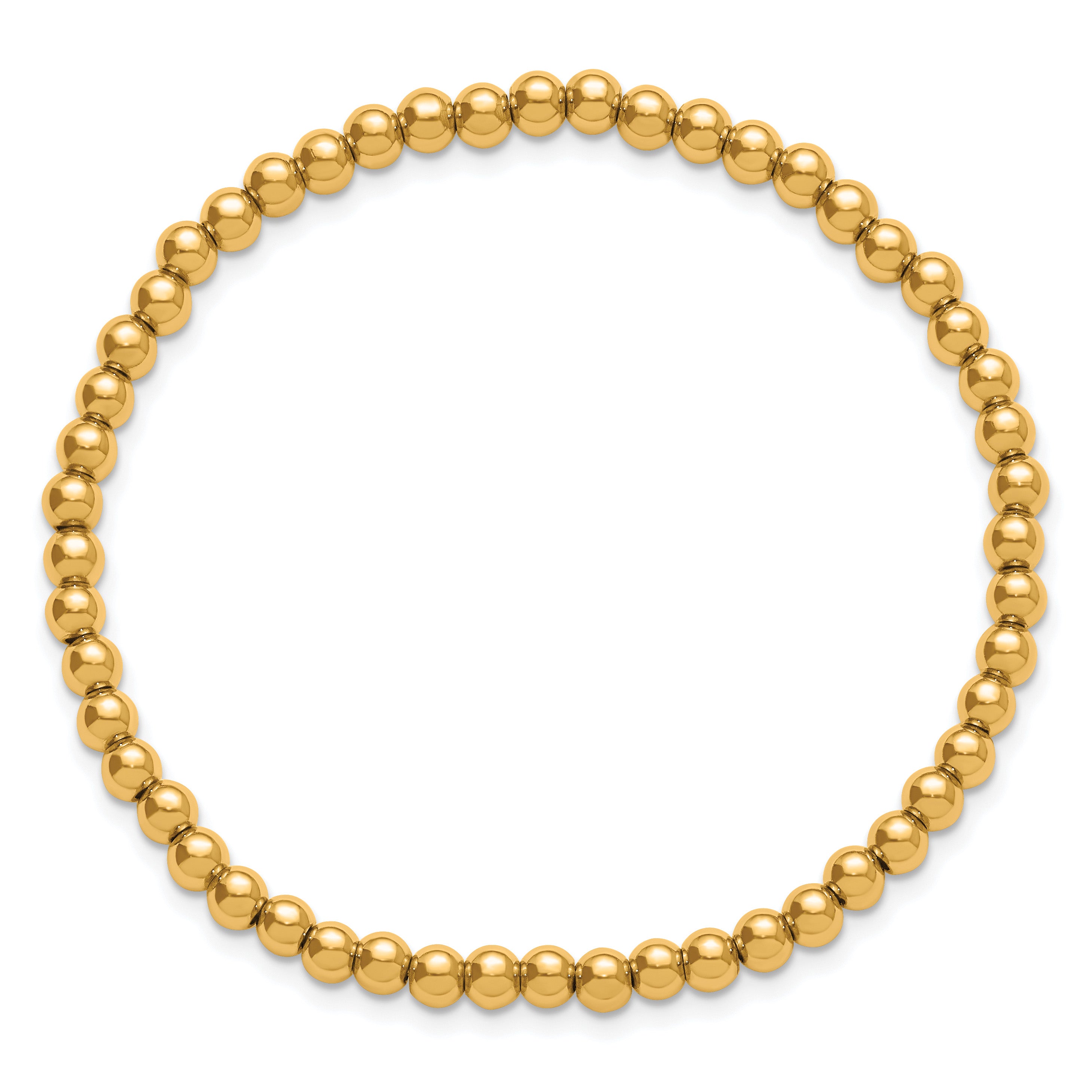 Polished Gold-Tone Stainless Steel Bracelet Secondary image
