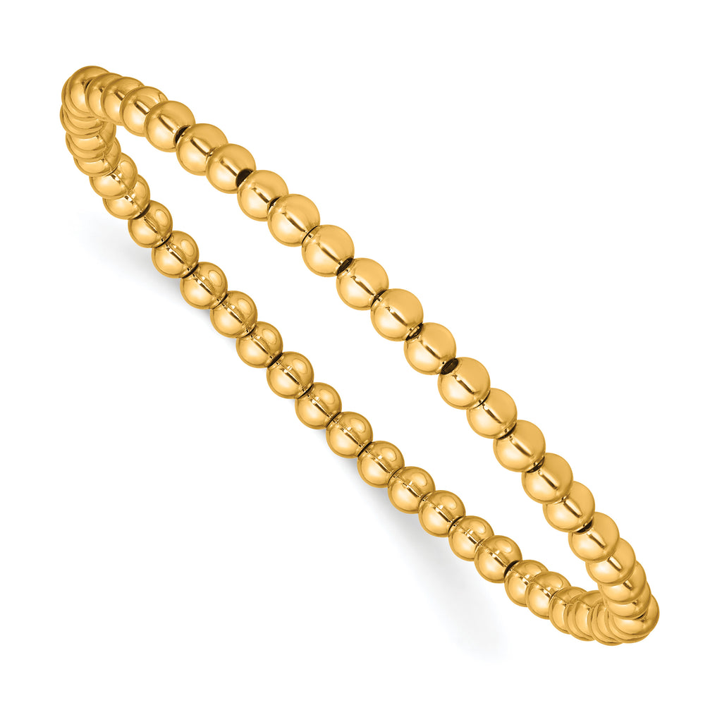 Polished Gold-Tone Stainless Steel Bracelet