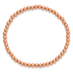 Polished Rose-Tone Stainless Steel Bracelet
