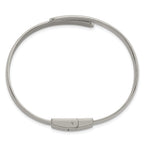Polished Stainless Steel Bangle Bracelet 8.75mm