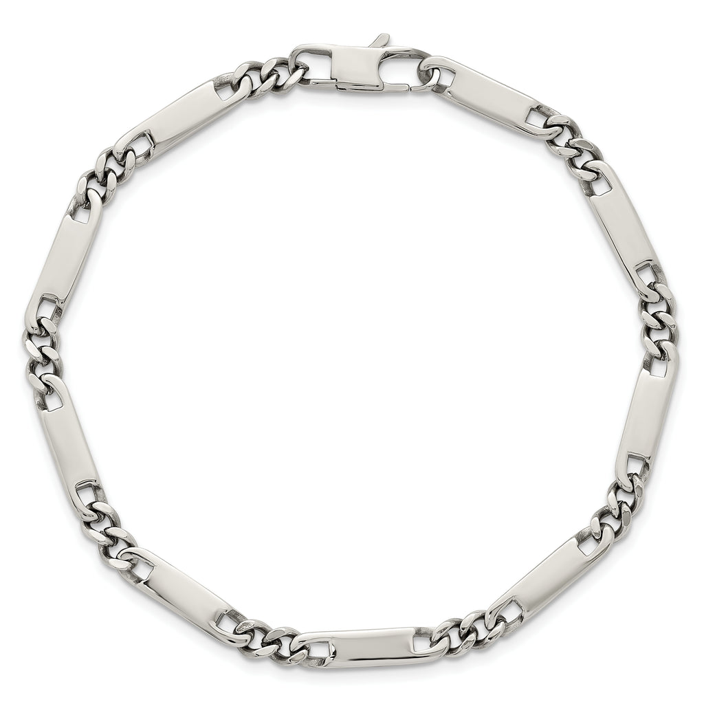 Polished Stainless Steel Bracelet 4mm