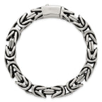Antiqued Byzantine Stainless Steel Chain Bracelet 9.5mm