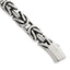 Antiqued Byzantine Stainless Steel Chain Bracelet 9.5mm