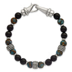 Antiqued Multi-color Onyx Stainless Steel Bracelet Light