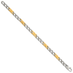 Polished Gold-Tone Stainless Steel Bracelet 6mm