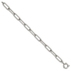 Polished Stainless Steel Bracelet 8mm