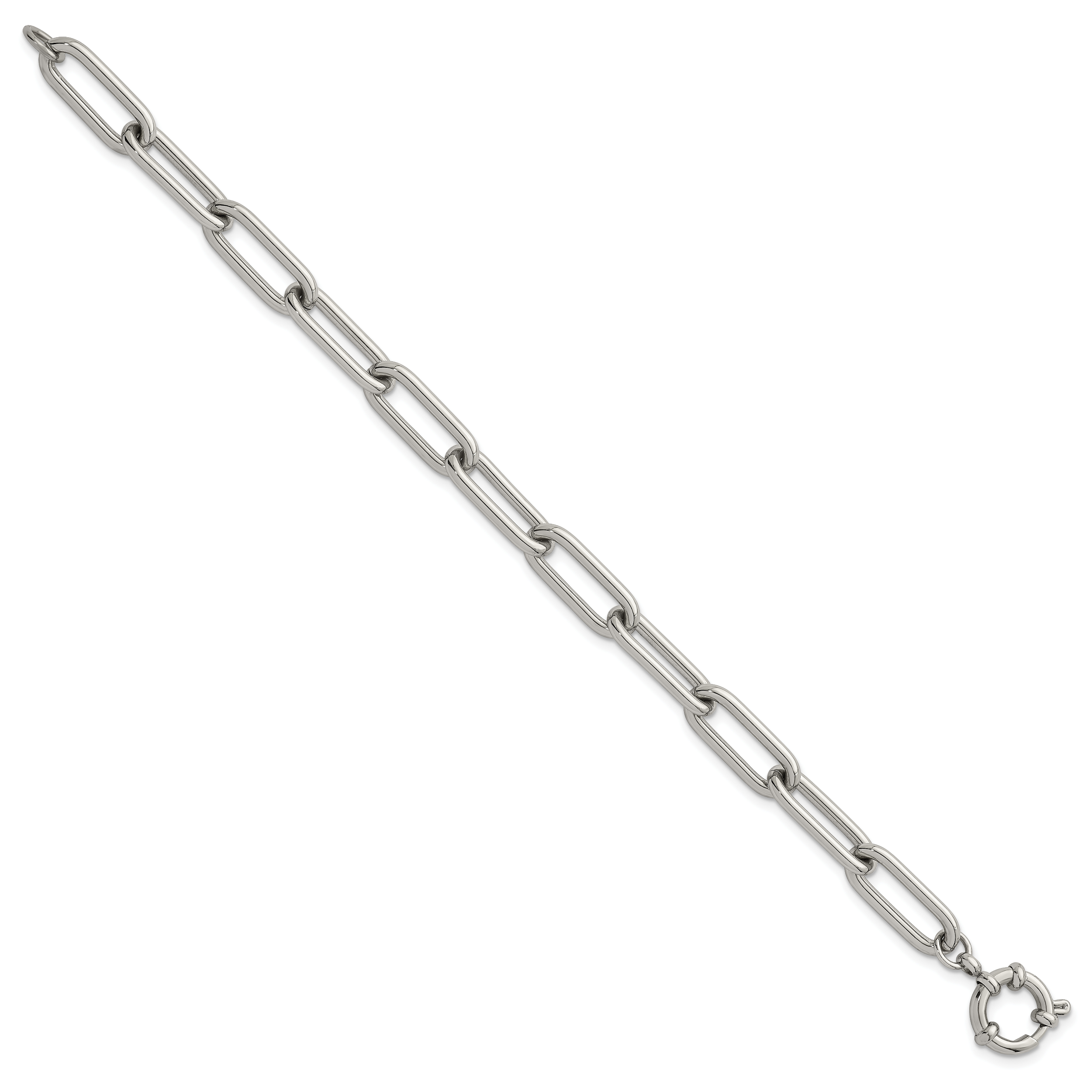 Polished Stainless Steel Bracelet 8mm