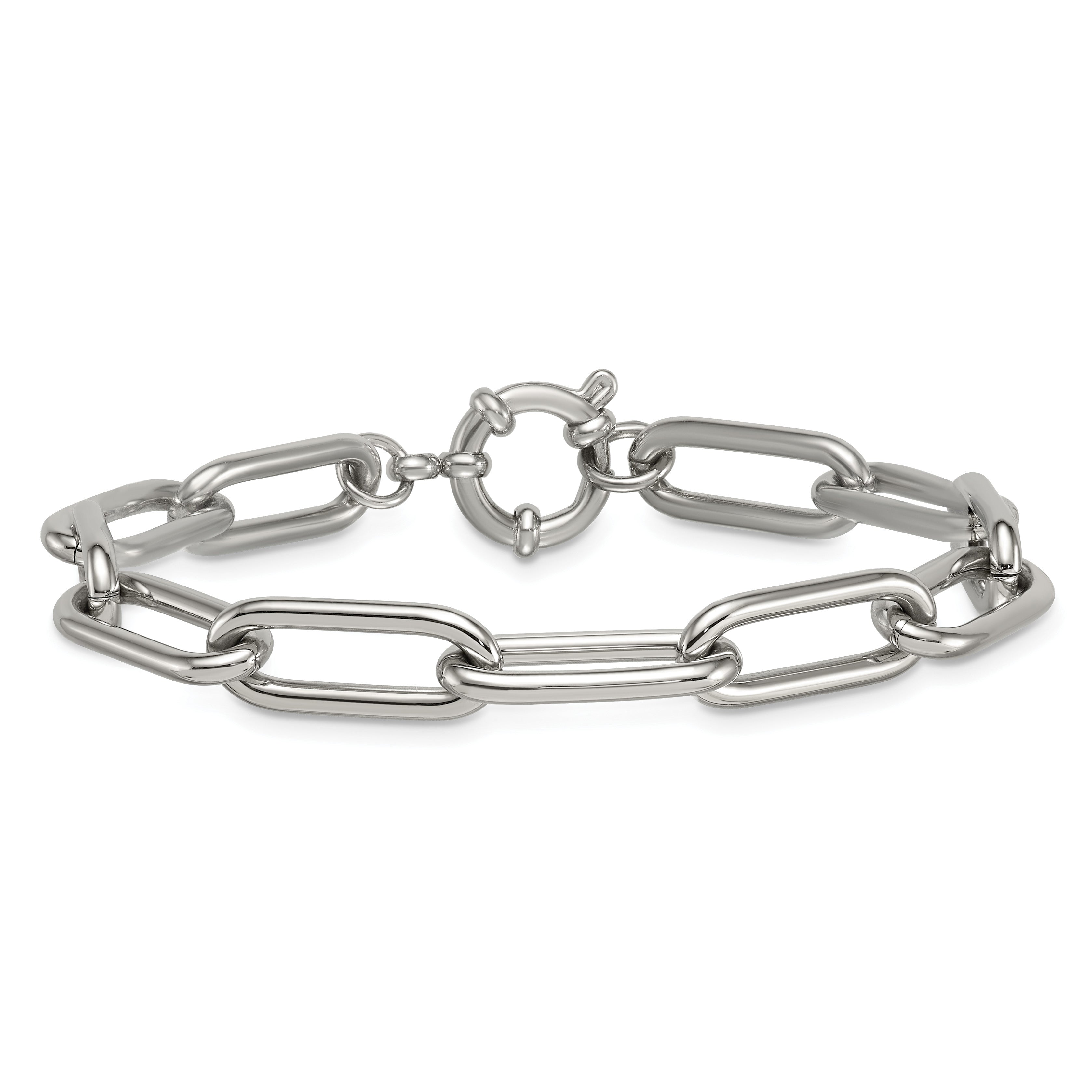 Polished Stainless Steel Bracelet 8mm