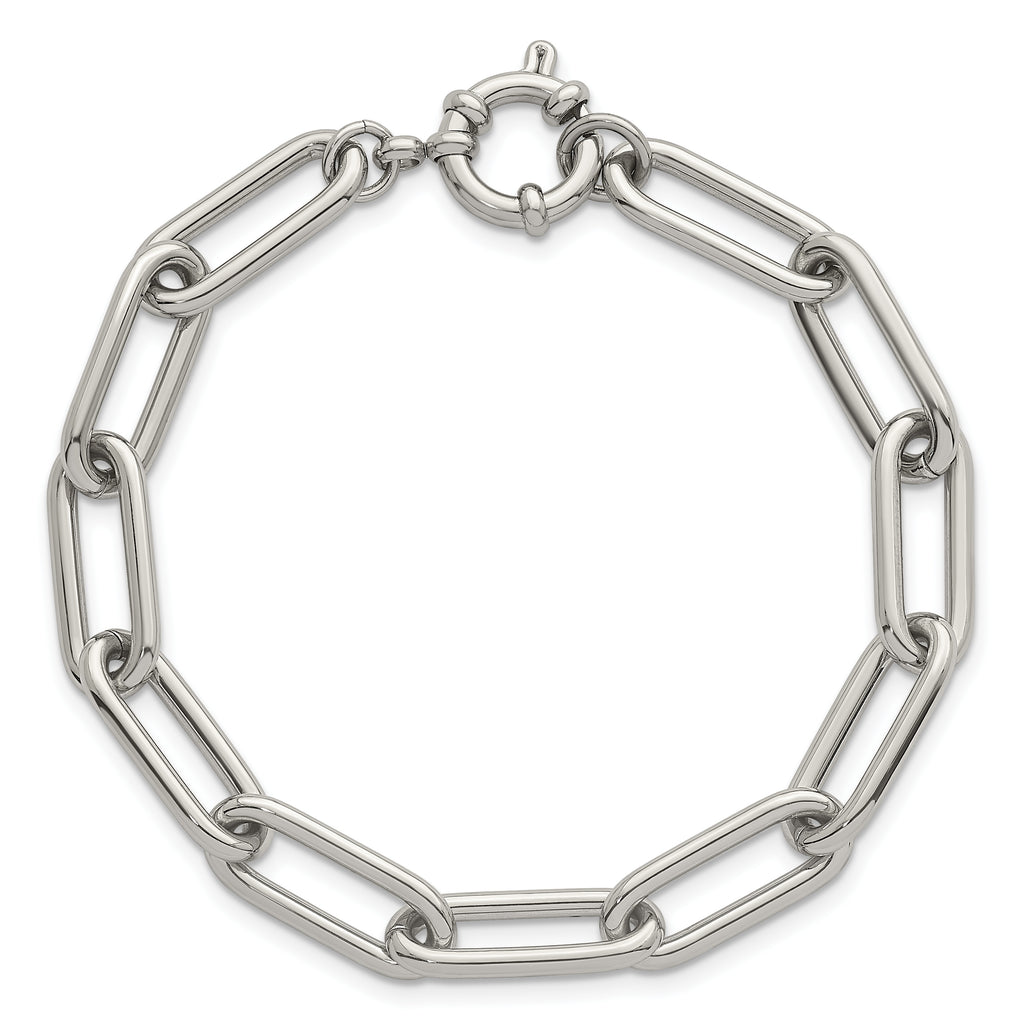 Polished Stainless Steel Bracelet 8mm