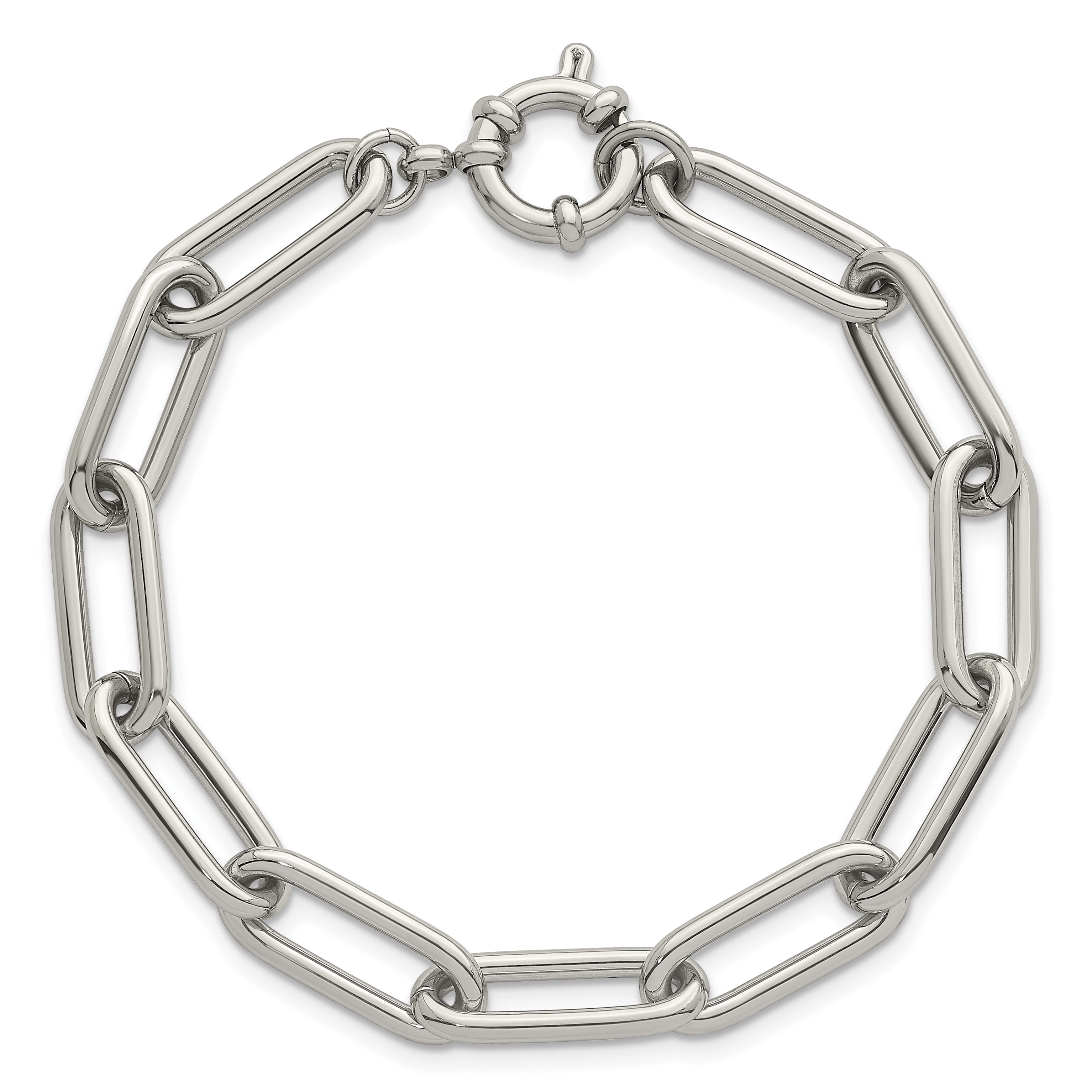 Polished Stainless Steel Bracelet 8mm