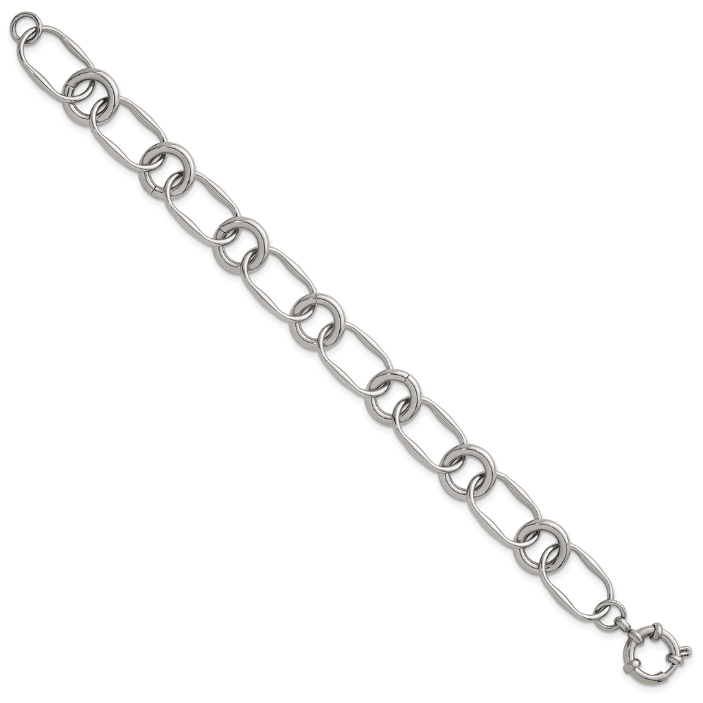 Polished Stainless Steel Bracelet 12.55mm