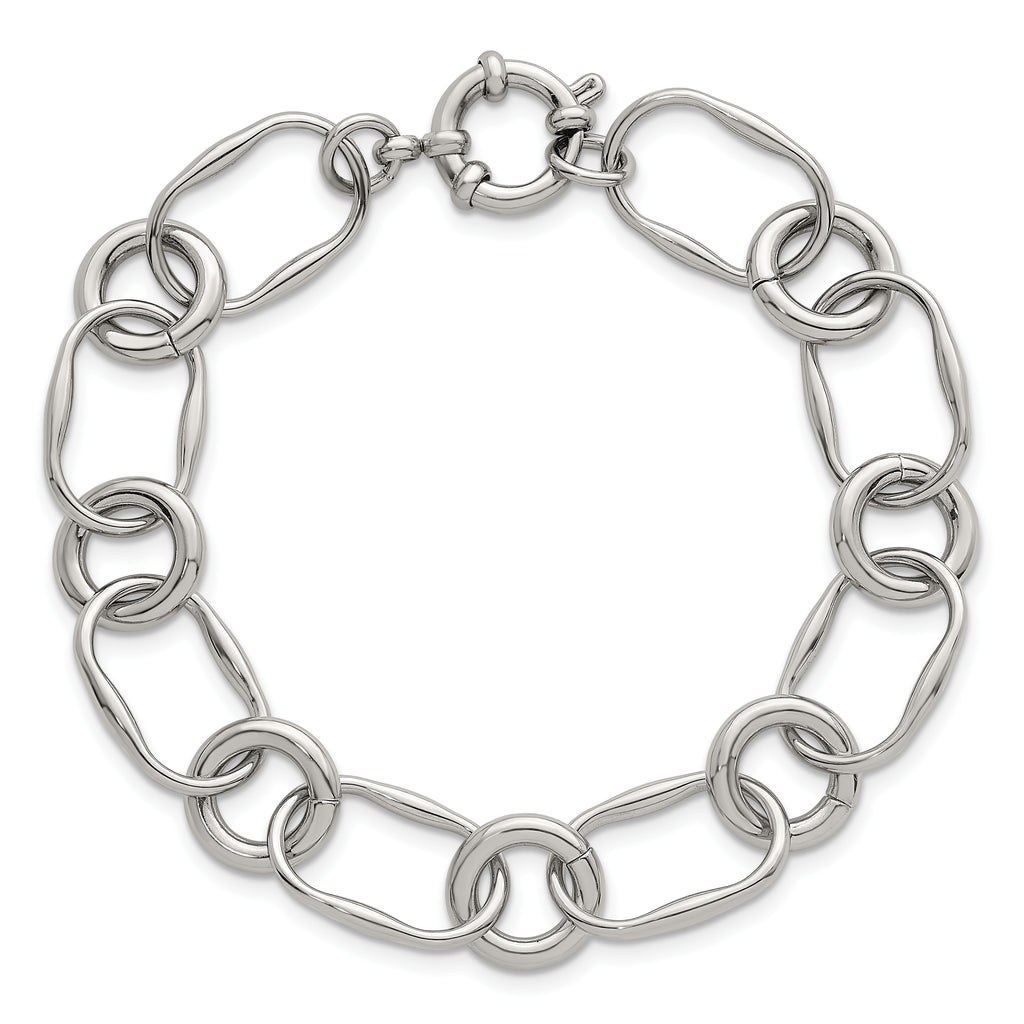Polished Stainless Steel Bracelet 12.55mm