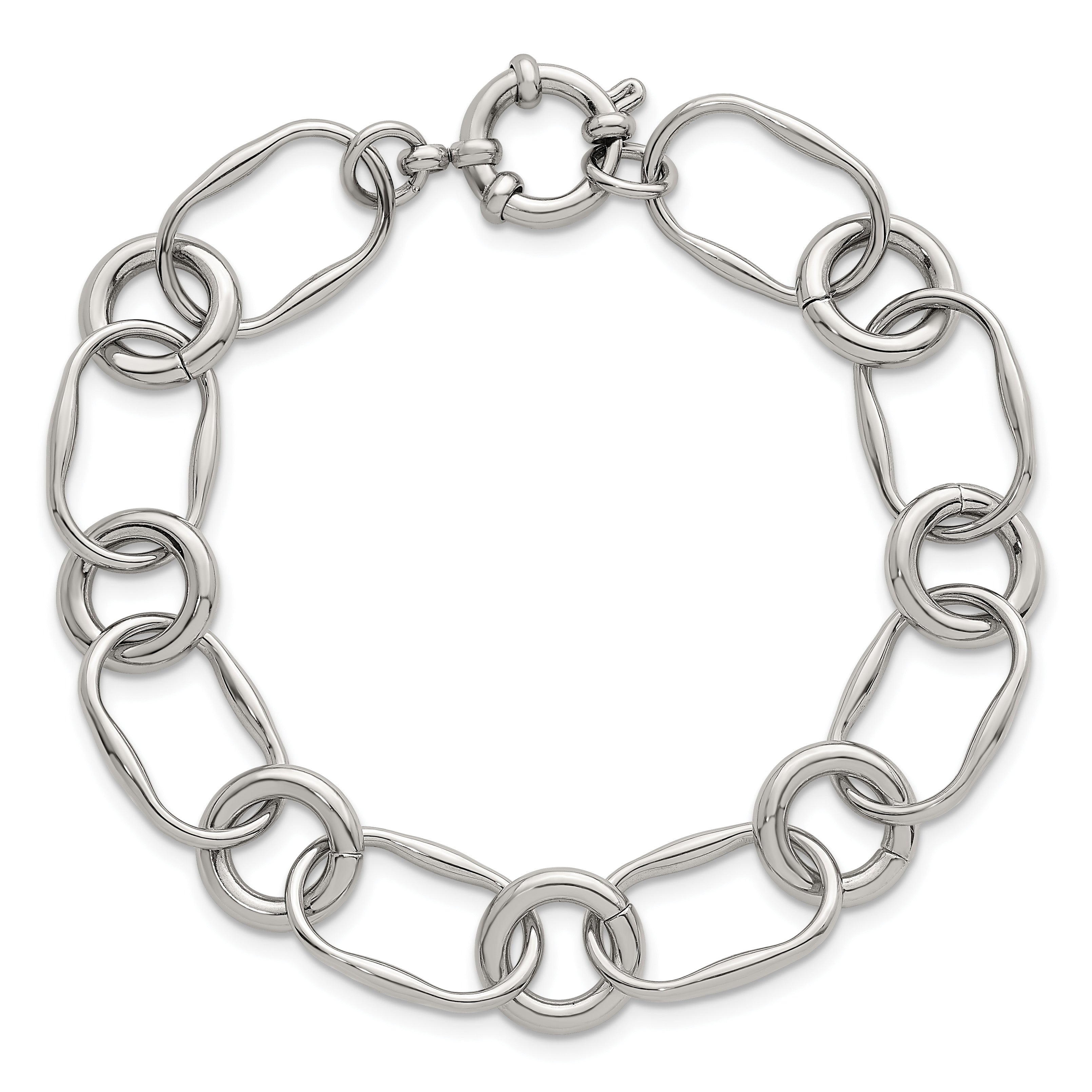 Polished Stainless Steel Bracelet 12.55mm