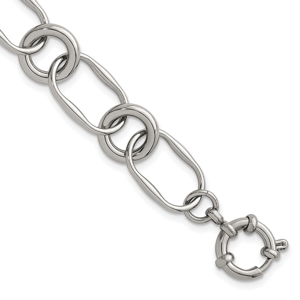 Polished Stainless Steel Bracelet 12.55mm