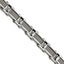 Stainless Steel Brushed and Polished with Cable Inlay Link Bracelet for Men