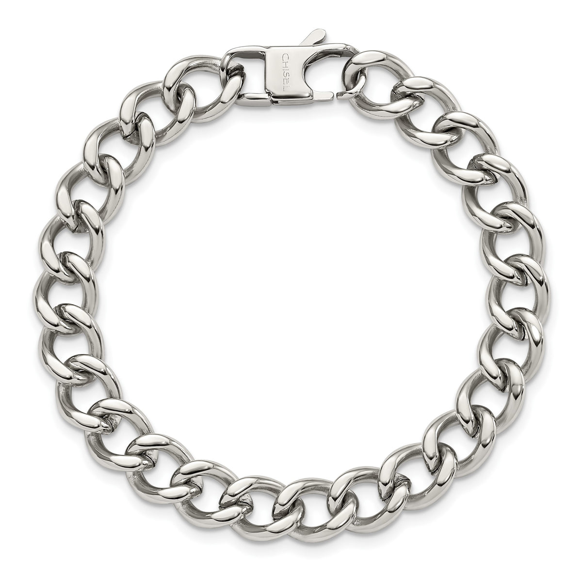 Chisel Men's Curb Bracelet in Stainless Steel, 8.5 Inch - Sophia Jewelers
